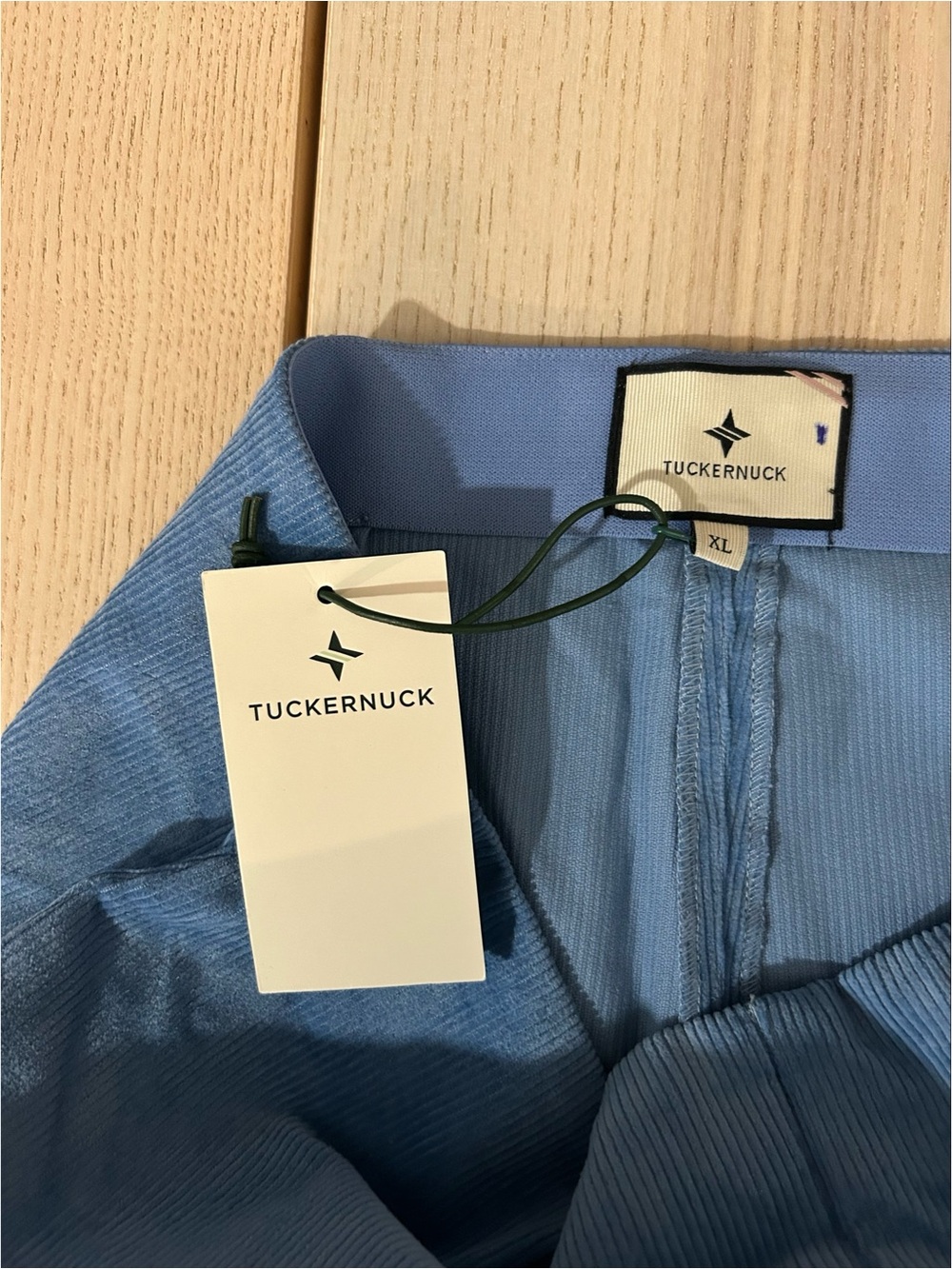 Tuckernuck Ashford Pants Women’s XL Blue Corduroy High Rise Kick Flare Boho NWT - Picture 4 of 7